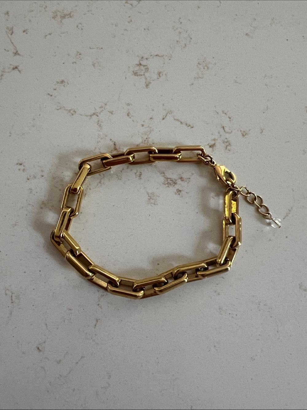 Gold Chain-Link ankle Bracelet